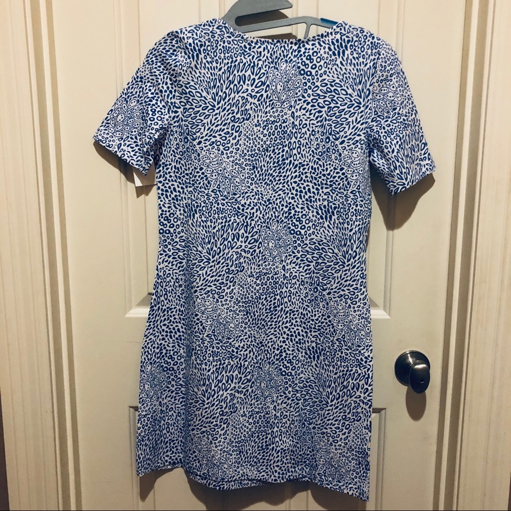 NWT HiHO Sandy Cay Dress Paradise Print Baja Blue - Picture 7 of 8